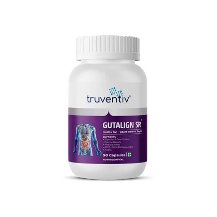 Gutalign SR - 90 Capsules <br><span style="font-size:14px;color:#0E4C97;">For Healthy Gut | Where wellness begins</span>