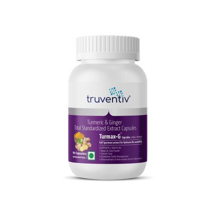 Turmax-G  - 90 Capsules<br><span style="font-size:14px;color:#0E4C97;"> Full Spectrum of Curcuminoids + Gingerols | For Optimum Bio-availability</span>